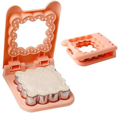 Taglierina per sandwich e sigillante, tamponi da taglio per macchina da sandwich in acciaio inox, taglierina per panini per scuola, picnic, vacanze, campeggio