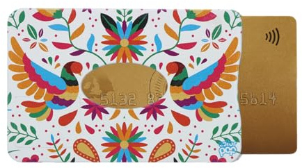 Color Pop Porte-Carte Rigide Anti-RFID, Protection Bancaire, PVC, 9,1 x 6 x 0,5 cm, Fabriqué en France (Pajaroblanco)