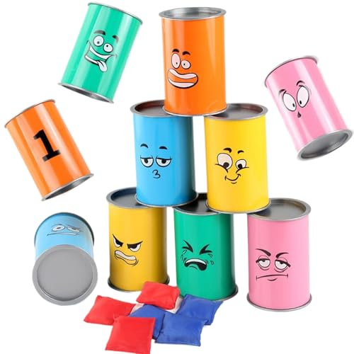 Juego De Lanzamiento De Latas | Juego De Lanzamiento De Saquitos Con Luces LED | Juguete De Entretenimiento Deportivo Para Jardín Patio Playa Familia Fiesta Grupo Entretenimiento Incluye Pascua
