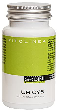 Uricys - Integratore Alimentare - con Uva Ursina, Bucco, Mirtillo Rosso e Betulla - per il Benessere delle Vie Urinarie - 70 Capsule