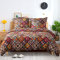 ATsense Ropa de cama de 220 x 240 cm, algodón, multicolor, ropa de cama de 220 x 240 cm, 3 piezas, muy suave, con cremallera, 1 ropa de cama + 2 fundas de almohada de 80 x 80 (algodón, cachemira)