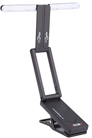 KOCAN Rechargeable lamp, AL-1 Clip-on Rechargeable Music Stand Lamp for Piano LED Stage Light Universal Compact Portable USB Charge