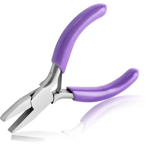 SPEEDWOX Duckbill Pliers - Jewelry Pliers with Flat Nose - Ideal for Jewelry Making - Mini, Small Size with Smooth Jaws