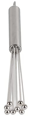 Fustella a Sfera in Acciaio Inossidabile da 9.8 Pollici, Manuale del Battitore di Uova a Filo Mano Frusta per Miscelare, Battere e Mescolare di Cioccolato Uova con Utensile da Versatile -