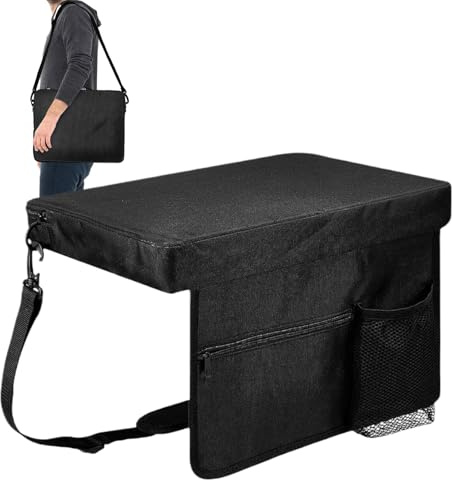 Generisch Cojín de Estadio, cojín para Bancos de Estadio y tribunas, Asiento Plegable con Correa y para Camping, Exteriores, Senderismo, Adultos y niños