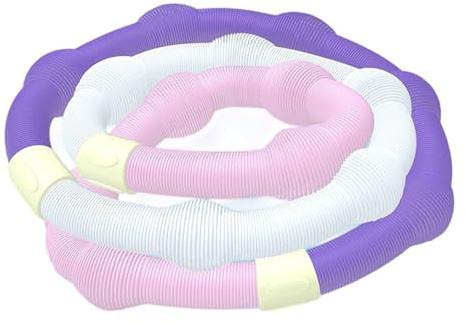 Aro de cintura plegable con resorte suave ponderado, ejercicio portátil para el cuerpo en casa y pérdida de peso, aro de resorte suave plegable