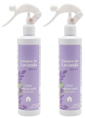 Panda Home Ambientador Home Spray – Pack de 2 Botellas – Fragancias Variadas para el Hogar – Aroma Duradero y Refrescante (Lavanda, Pack de 2)