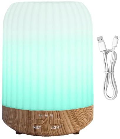 Umidificatore per aromaterapia, lampada profumata con 3 livelli di luminosità e funzione timer, dispositivo per aromaterapia da 250 ml, per soggiorno, camera da, ufficio, hotel, bagno e bambini