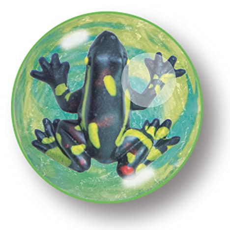 Mega Bounce - Grenouille de Deluxebase Une grande balle rebondissante avec une figurine d'animal à l'intérieur, un excellent jouet pour les enfants