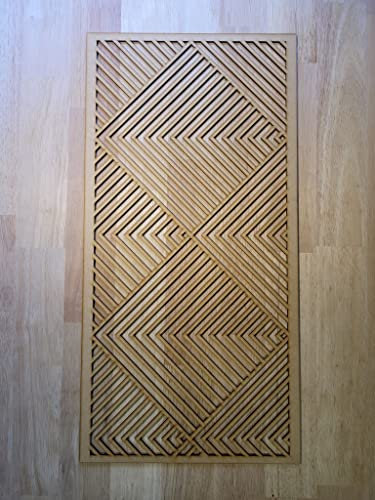 Herringbone Screen Radiator Cabinet Wall Decorative Screening-Grille- Perforated MDF Panel (1200x600mm) 0007