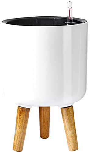 Cabilock Topf Selbstbewässerung Blumentopf mit Wasseranzeiger Bewässerungssystem Selbstbewässerungstopf Kunststoff Pflanztopf Kaktus Sukkulenten Hydrokultur Topf Balkon übertopf