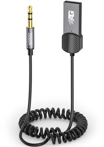 AdroitGoods USB Bluetooth Aux mottagare mottagare - bil - Bluetooth 5.0 sändare - sändare - kabel - bil kit
