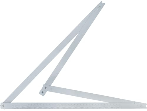 Bauwinkel 1220 x 1220 x 1720 mm klappbar Messwinkel Klappwinkel Winkeldreieck mit Skala