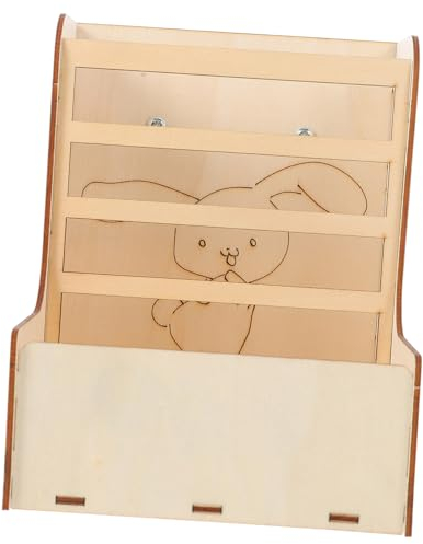 FRCOLOR 1stk Hasengrasständer DIY-Werkzeuge Hasenstall Drinnen Tierisches Heu Heubehälter Für Kaninchen Hasenkäfige Für Kaninchen Im Innenbereich Klein Lebensmittelregal Haustier Hölzern