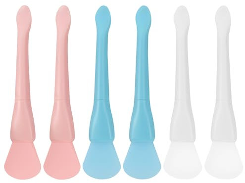 6 pennelli in silicone per maschera facciale in morbido silicone pinceau de masque per applicatori di maschere per il viso morbide applicatori per fango