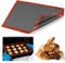Tapete Silicona Horno, 40x60cm Alfombrilla Microperforada Para Horno, Reutilizable Antiadherente Antideslizante Tapete de Silicona Para Hornear, Alfombrilla para Hornear para Pizza, Galletas, Pasteles