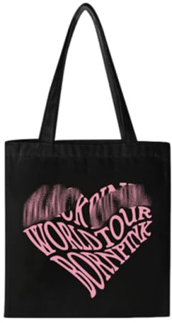 AYVRUOP BP Sac à dos,BP Merchandise,BP Fan Items,Tote Bag Noir,Sac Cabas,Kpop accessoires,pour les fans de BP