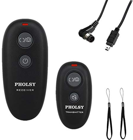 PHOLSY Kabellose Kamera Fernauslöser Auslöser Fernbedienung Kompatibel mit Nikon Z8 Z9 Z5 Z7 Z7-II Z6 Z6-II D750 D780 D7500 D7200 D5600 D5500 P7700 P7800 P950 D3 D4 D5 D6 D800 D850 D810 D700 D500
