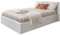GFW Classic Leather Upholstered Ottoman Storage Bed With Gas End Lift & Under Bed Storage, Double, Faux Leather, White