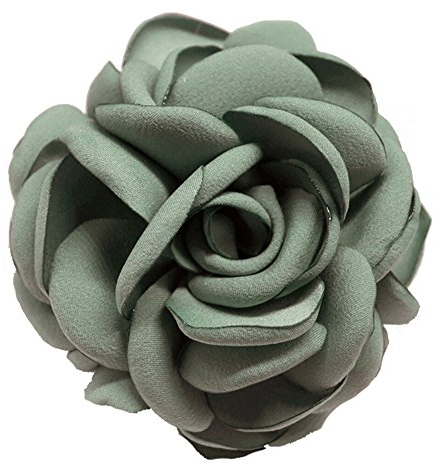 Cheerlife Haarclip Haarklipp Blumen Haarklammer Haarspange Ansteckblume Brosche Blumen Grün