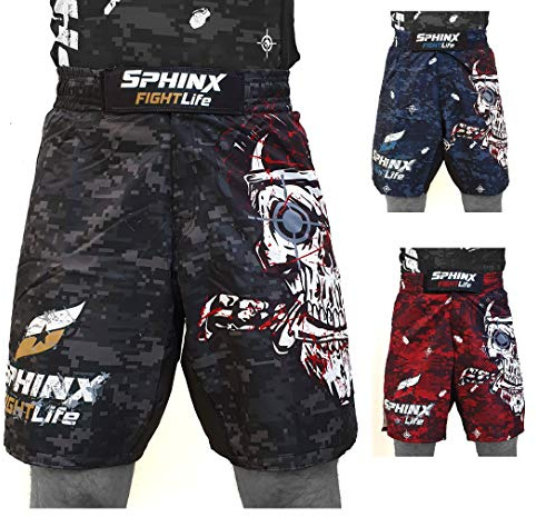 G5 HT SPORT Bermuda MMA Pro Skull Sphinx/Pro MMA Short Skull (XL, rouge)