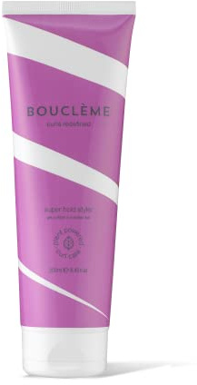 Bouclème gel styling extra forte per capelli ricci Super Hold Styler 250ml I Gel definizione con semi di chia per capelli ricci