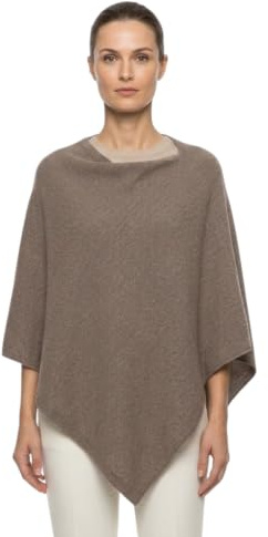Marenza Poncho mixte cachemire pour femme, fabriqué en Italie