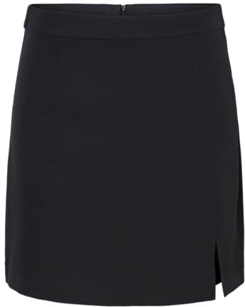 PIECES PCBOZZY HW SLIT SKIRT NOOS BC, Gonna Donna, Nero, L