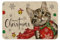 Artoid Mode Weihnachtsball Schneeflocken Katze Frohe Weihnachten Fußmatte, rutschfest Schmutzfangmatte Eingangsbereich Für Innen Außen Dekor 40x60 cm