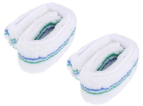 sourcing map Microfiber Scrubber Replacement Head 14.57 Inch for Window Glass Marble Wall Home Bathroom,Blue/Green/White Pack of 2