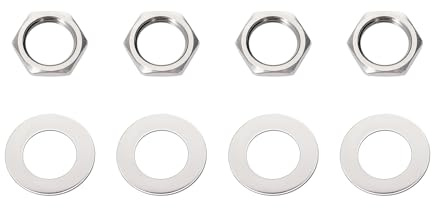 Banworks Metric Thread 9mm M9 Guitar Input Output Jack Nuts and Washers