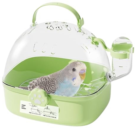 Transporteur pour Perroquet | Cage de Voyage pour Oiseaux - avec Bouteille d'eau, Transporteur Aéré pour Sorties d'animaux, Avion, Promenades Quotidiennes, Voiture, Petites Espèces