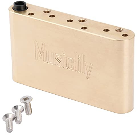 Musiclily Ultra 42mm Tremolo Block Mässing för Wilkinson WVC/WVP Stratasvaj Strat Elgitarr