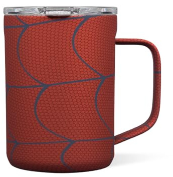 Corkcicle Spiderman Insulated Travel Mug, Stainless Steel Leakproof Mug for Coffee, Tea and Hot Cocoa, 16 Ounce