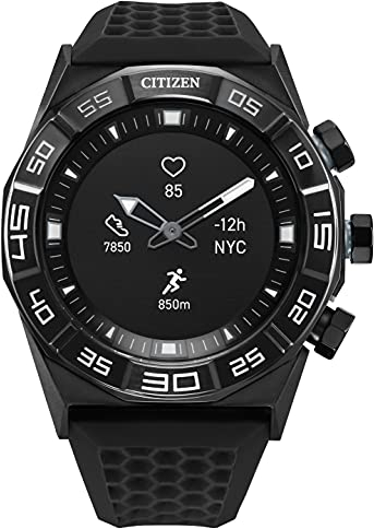 Citizen CZ Smart Hybrid smartwatch 44mm, Continuous Heart Rate Tracking, Fitness Activity, Displays Notifications and Messages, Bluetooth Connection, 15 Day Battery Life JX1007-04E