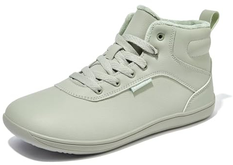 HOBIBEAR Chaussures d'hiver pieds nus pour homme et femme - Doublure chaude - Large pointe - Chaussures d'hiver - Taille EU 37-47, vert, 37 EU