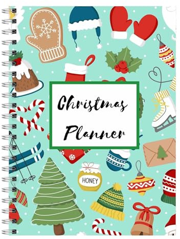 Cuaderno planificador de Navidad, planificador de temporada de vacaciones, el mejor diario organizador con lista de de Navidad para Navidad