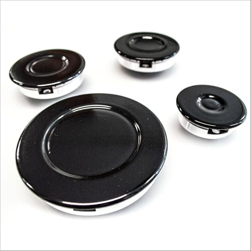 JPshop - Kit de 4 quemadores con platillos para placa de cocina compatible con Ariston - Nardi