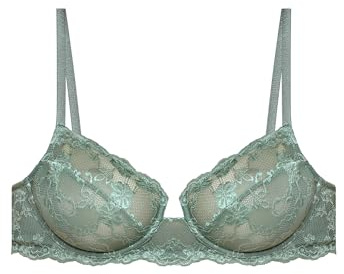 YAMAMAY - Reggiseno Balconcino, Donna, Verde Salvia