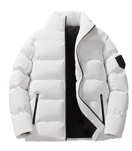 Abrigo de plumas de gran tamaño para hombre, chaqueta de pareja japonesa y coreana de otoño/invierno, chaqueta para hombre, chaqueta de pan, chaqueta de cuello alto, abrigo de moda para hombre