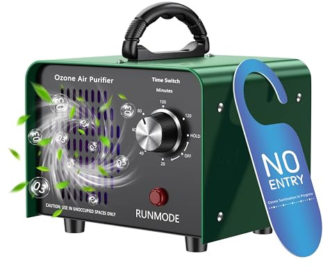 Generatore di Ozono 90.000 mg/h con timer da 120 minuti,ozonizzatore 600 m² Apparecchio a ozono industriale,ozonizzatore O3 per la casa/fumo/odori di animali domestici/odori di cucina/garage/alberghi/