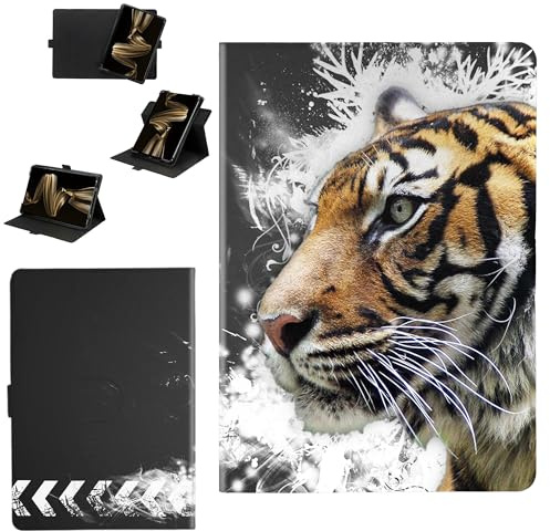 Custodia Compatibile per Amazon Fire HD 8 2024 8.0-pollici Tablet Cover Custodia Case [Funzione di rotazione a 360 gradi][Protezione rinforzata dei bordi contro le cadute] HLH