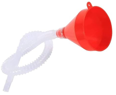 8 cm Trichter mit breiter Öffnung, universeller Kfz-Trichter, langer Auslauf, flexible Verlängerung, Autotrichter Q