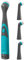 Beldray LA082718EU7 Battery Powered Scrubber Brush, Deep Clean Handheld Tool With 4 Interchangeable & Oscillating Heads, Designed for Precision Cleaning, For Grout,Tiles, Shoes, Grey/Turquoise, 4x26x3