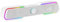 Mars Gaming MSBX, 10W Gaming-Soundbar, Dynamische RGB-Beleuchtung, DSP-Soundprozessor, Bluetooth 5.0 + Klinke, Mehrstufiger Raumklang, Weiß