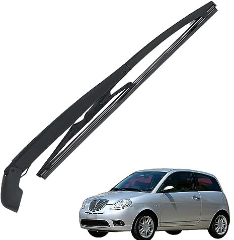 Ruolin Braccio e Spazzola Tergilunotto Posteriore, Braccio Tergicristallo Posteriore e Gomma Tergicristallo Ricambio per Lancia Ypsilon 2003-2013
