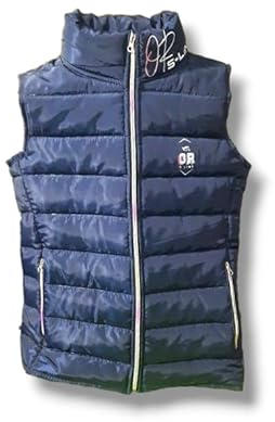 OR S-Line Damen Reitweste - Steppweste Stella mit Multicolor Reißverschlüssen (L)