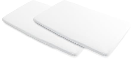 Maxi-Cosi Iris Bettlaken, Spannbettlaken für Babybett, Spannbettlaken für die Matratze des kompakten Iris 2-in-1 Reisebett, weiß