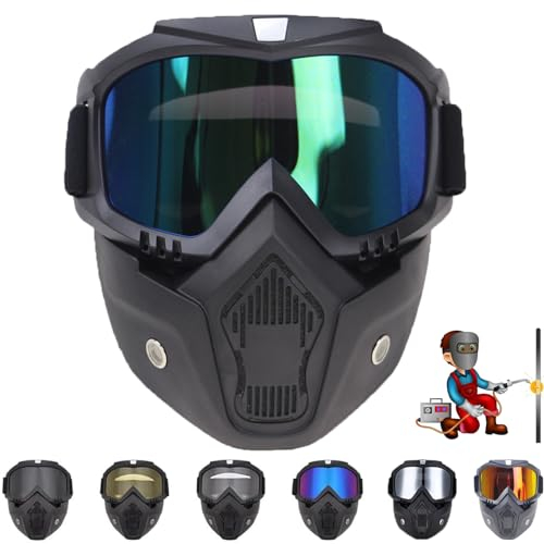Máscara Especial Para Soldadura Y Corte, Máscara De Soldadura, Máscara De Respirador De Soldadura Debajo Del Casco, Antirradiación Ultravioleta,Antipolvo,Capucha De Soldadura (Multicolor)