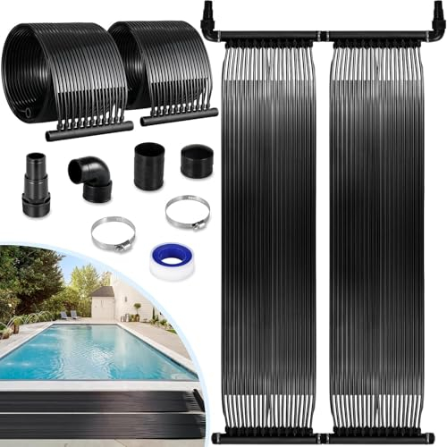 Collettore Solare per Piscina 300x75cm,Riscaldatore per Piscina, Riscaldamento Solare per Piscine,Riscaldatore Solare,Piscina 2,1㎡ Fino a 12000 Litri Contenuto d'Acqua,Riscaldante Solare,Resistente UV